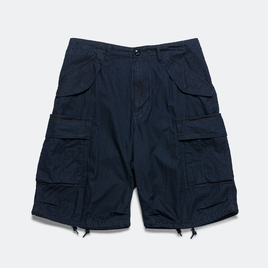 MIL 6 Pocket Indigo Ripstop Shorts - Sumi