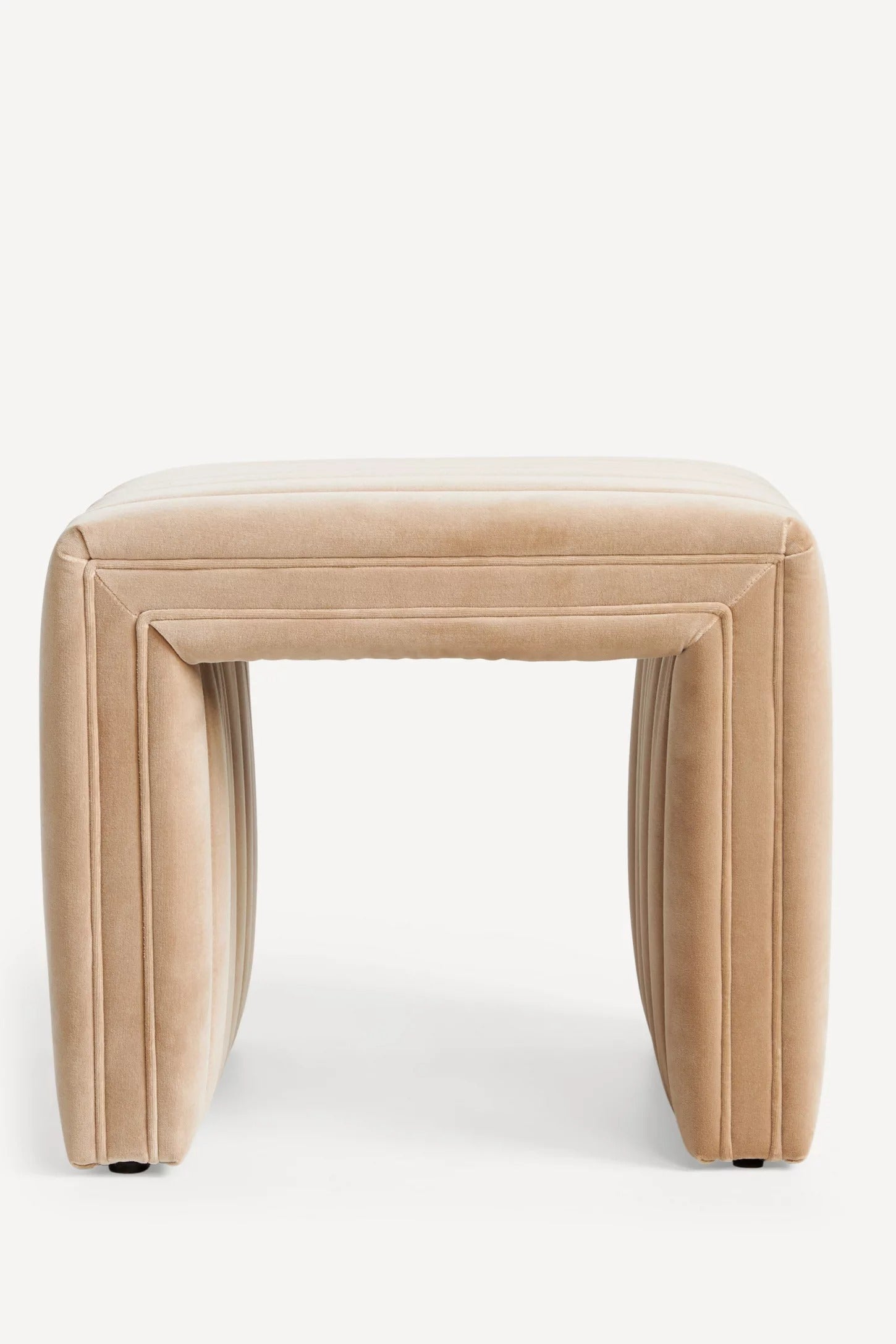 Alexander Tufted Ottoman - Beige