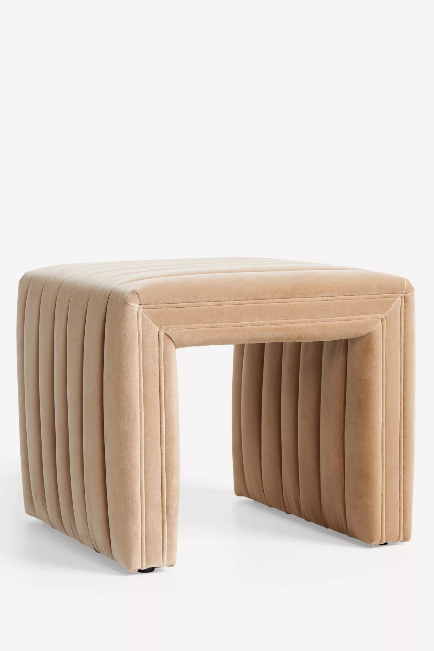 Alexander Tufted Ottoman - Beige