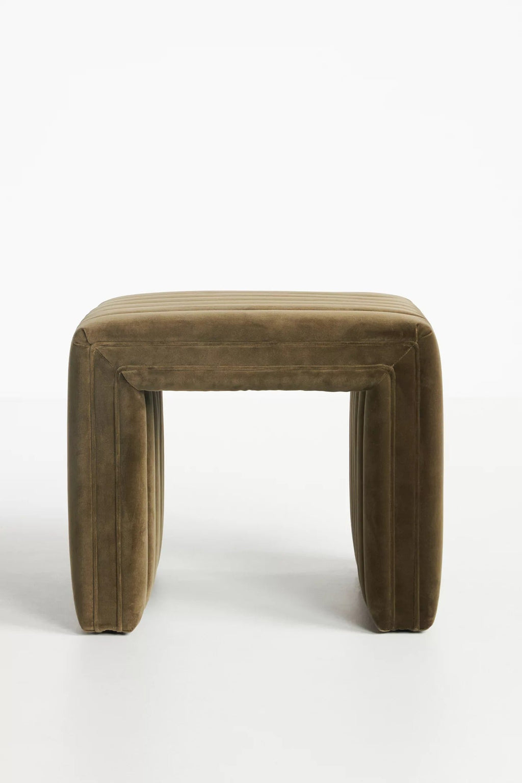 Alexander Tufted Ottoman - Olive