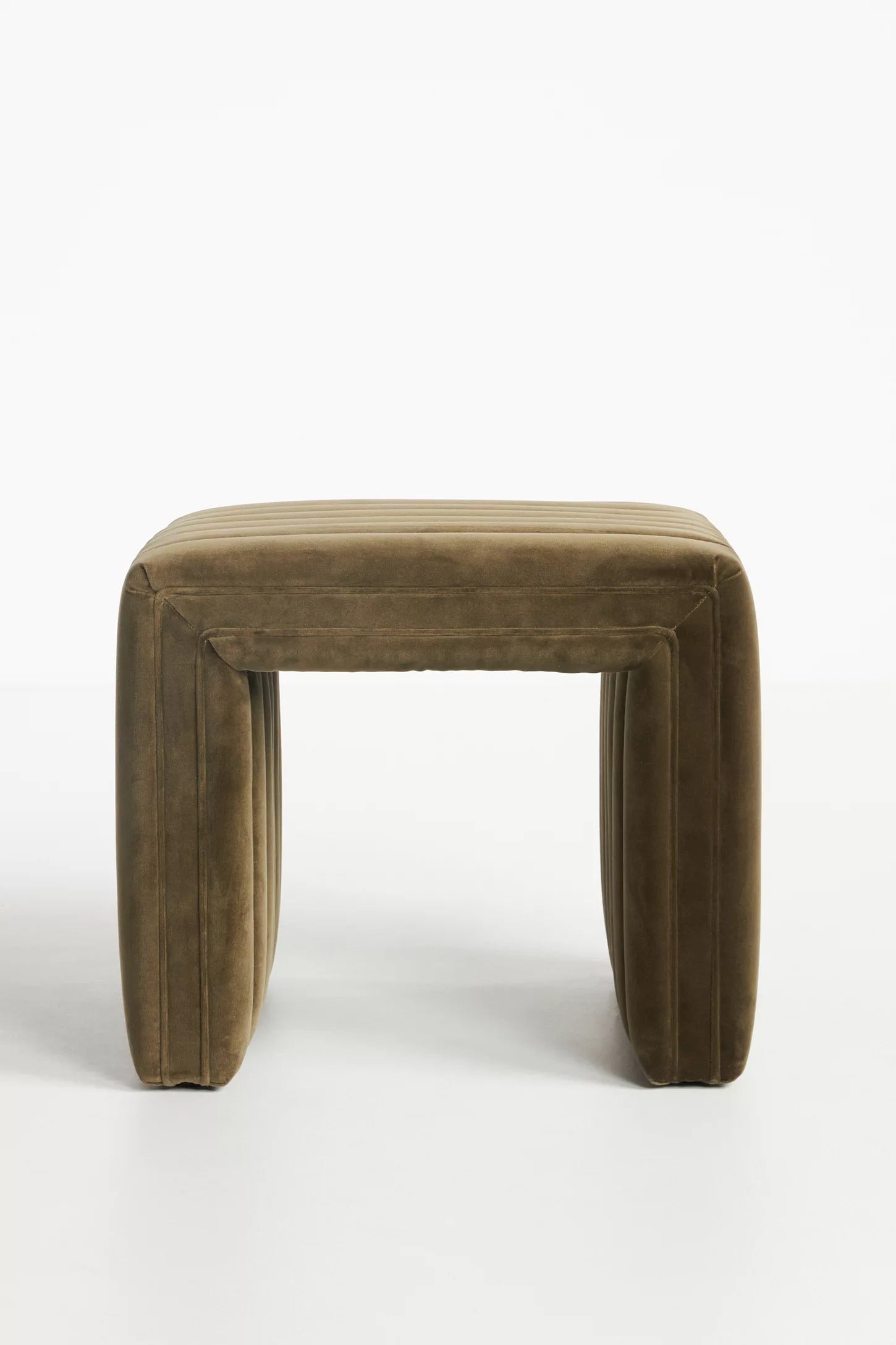 Alexander Tufted Ottoman - Olive
