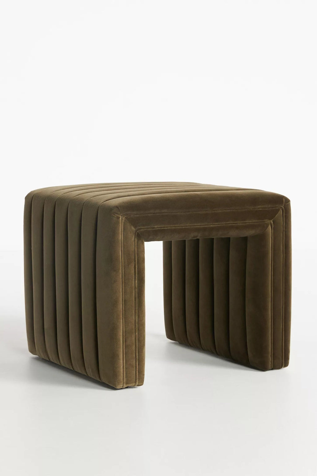Alexander Tufted Ottoman - Olive