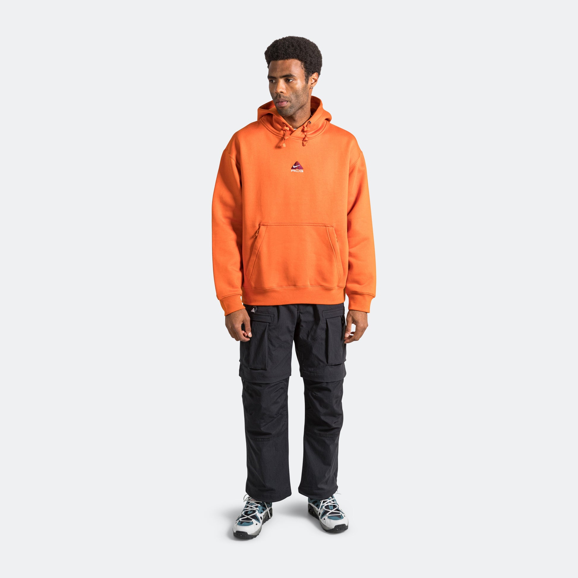 Therma-FIT Tuff Fleece Pullover Hoodie - Campfire Orange/Summit White
