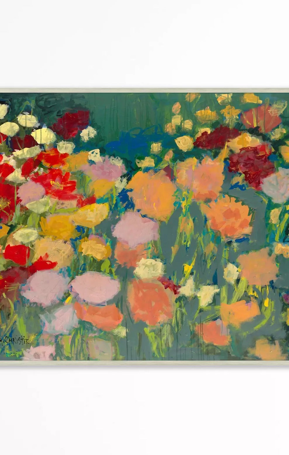 Sorbet Hued Floral Orbs Wall Art