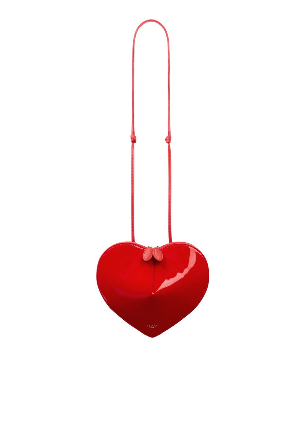ALAIA Crimson Heart Mini Leather Handbag