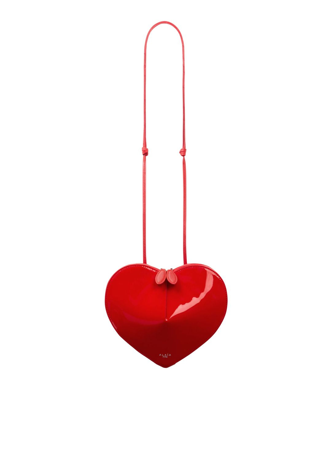 ALAIA Crimson Heart Mini Leather Handbag