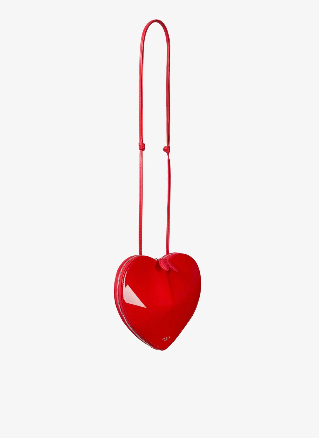 ALAIA Crimson Heart Mini Leather Handbag
