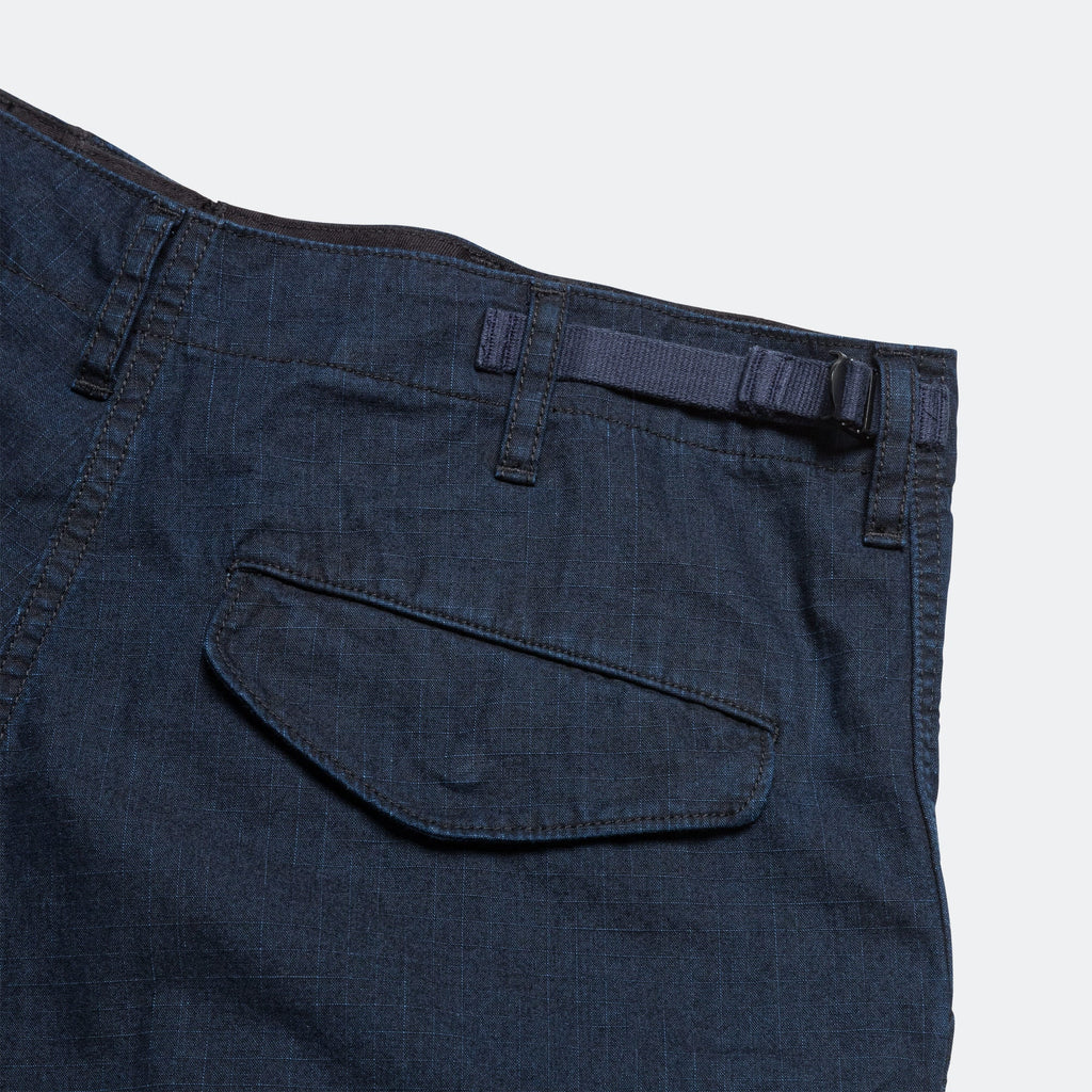 MIL 6 Pocket Indigo Ripstop Shorts - Sumi