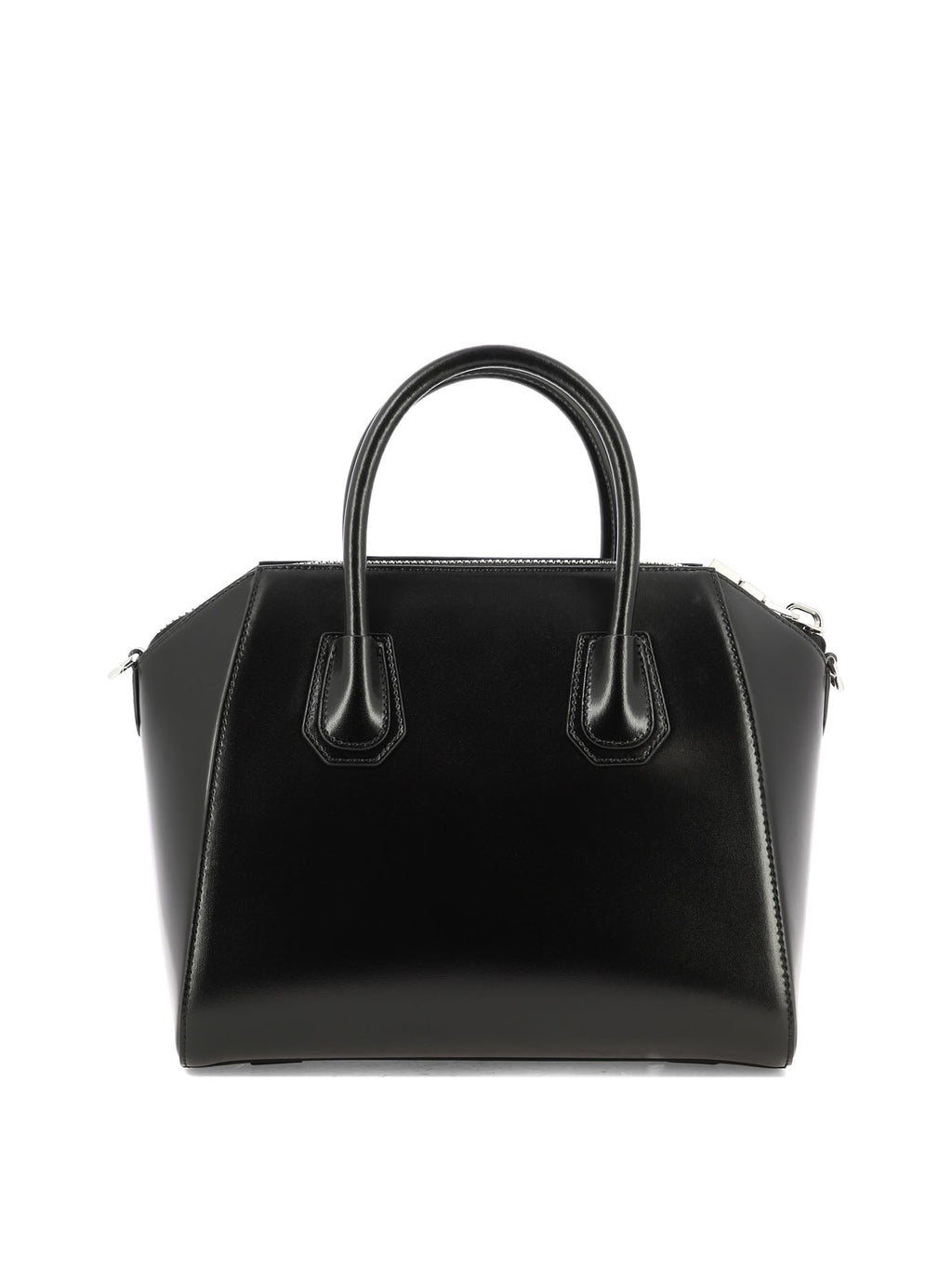 GIVENCHY 'Antigona Small' Elegant Black Leather Mini Handbag with Adjustable Strap