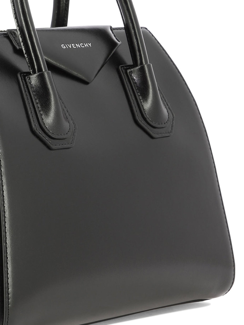 GIVENCHY 'Antigona Small' Elegant Black Leather Mini Handbag with Adjustable Strap