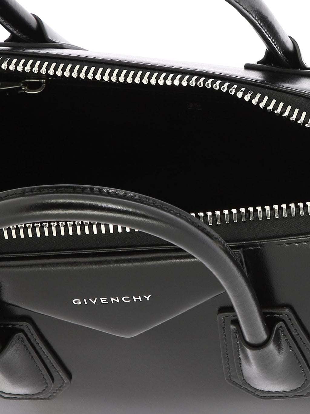 GIVENCHY 'Antigona Small' Elegant Black Leather Mini Handbag with Adjustable Strap
