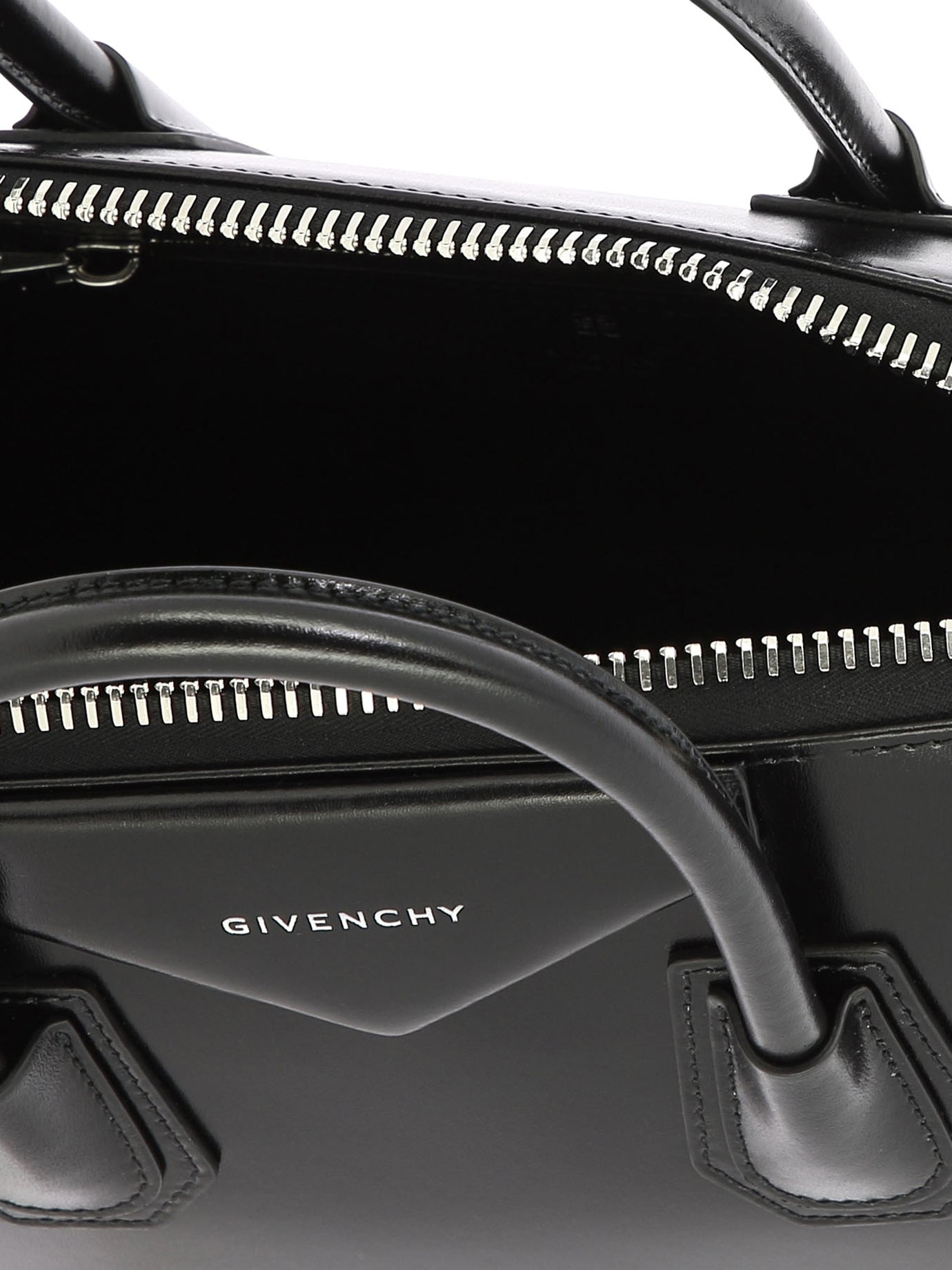 GIVENCHY 'Antigona Small' Elegant Black Leather Mini Handbag with Adjustable Strap