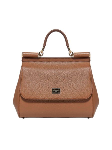 DOLCE & GABBANA Sicily Large Leather Tote