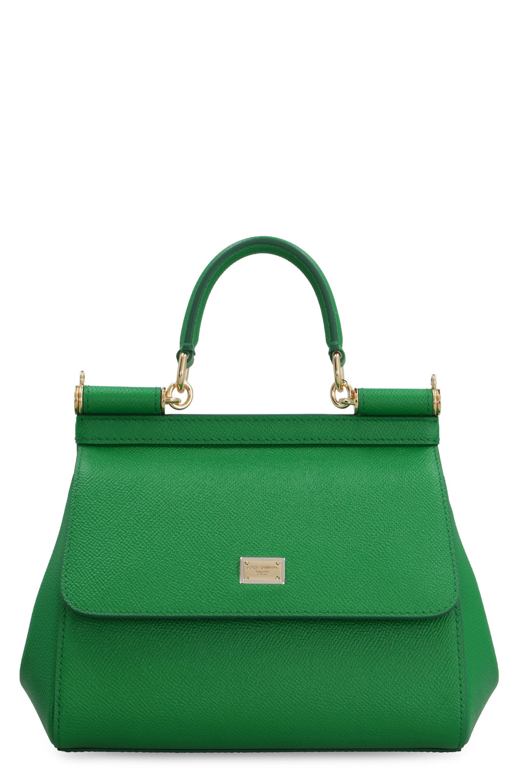 DOLCE & GABBANA Miss Sicily Shoulder Bag in Black Leather for Women - SS24 Collection