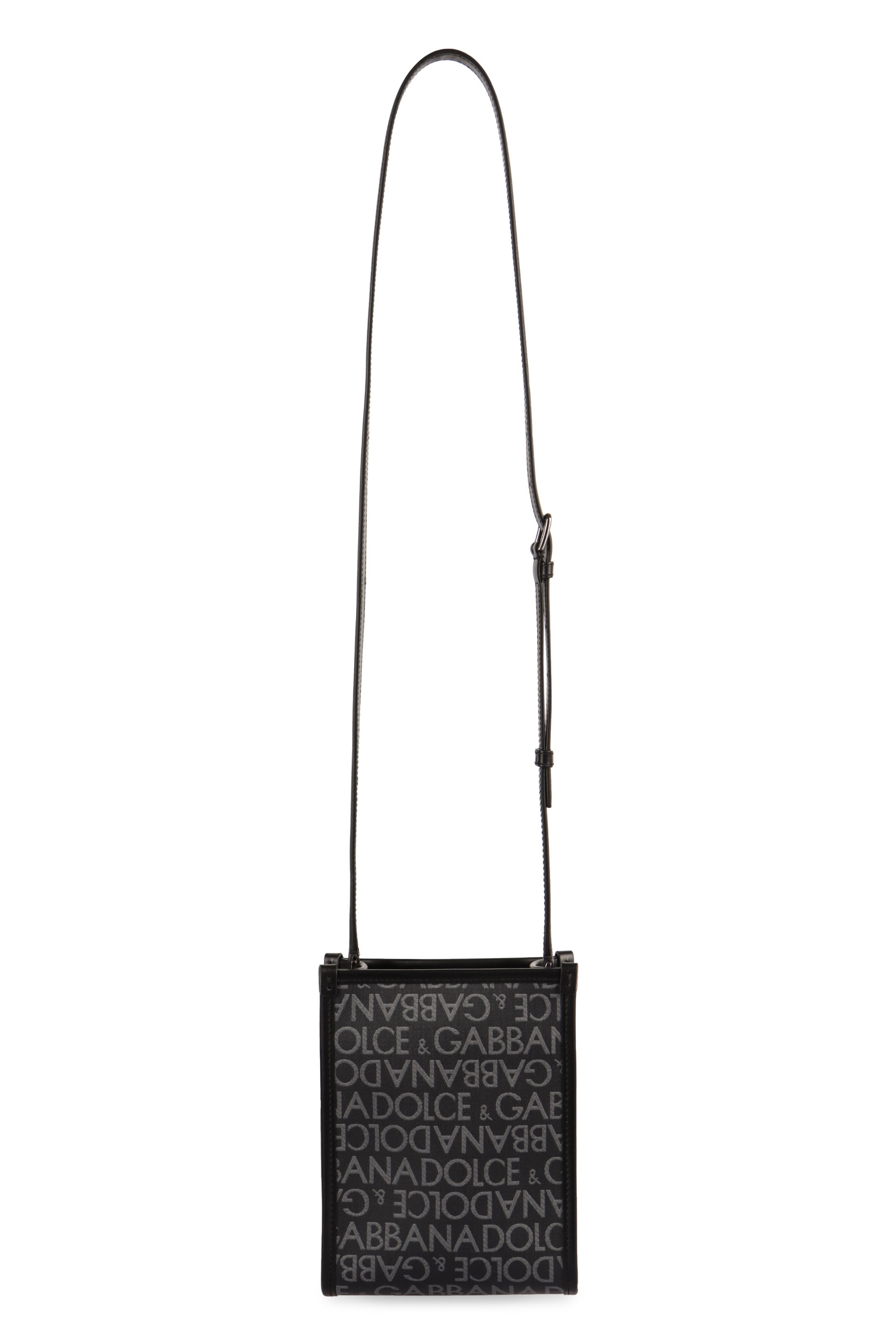 DOLCE & GABBANA Urban Mini Messenger Handbag with Enhanced Logo Design - 15x19.5x5 cm