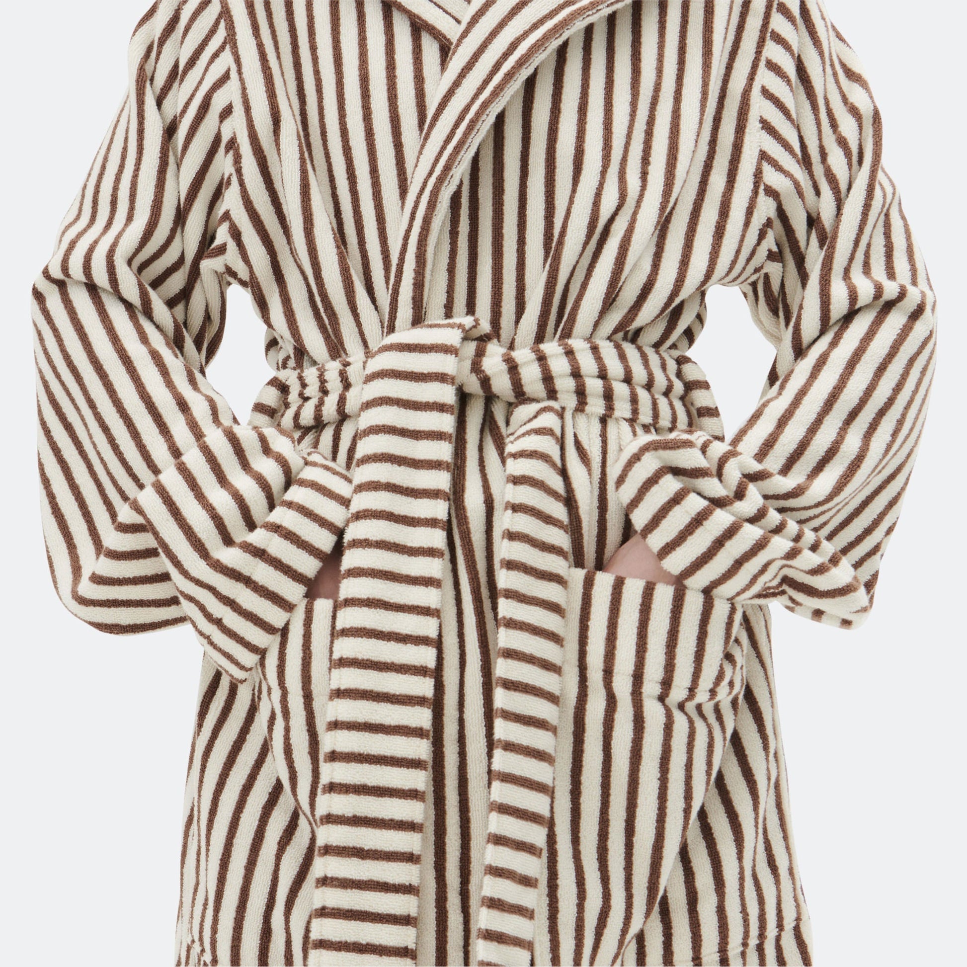 Hooded Bathrobe - Kodiak Stripes