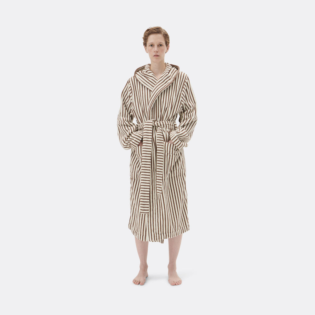 Hooded Bathrobe - Kodiak Stripes