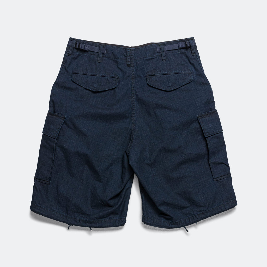 MIL 6 Pocket Indigo Ripstop Shorts - Sumi