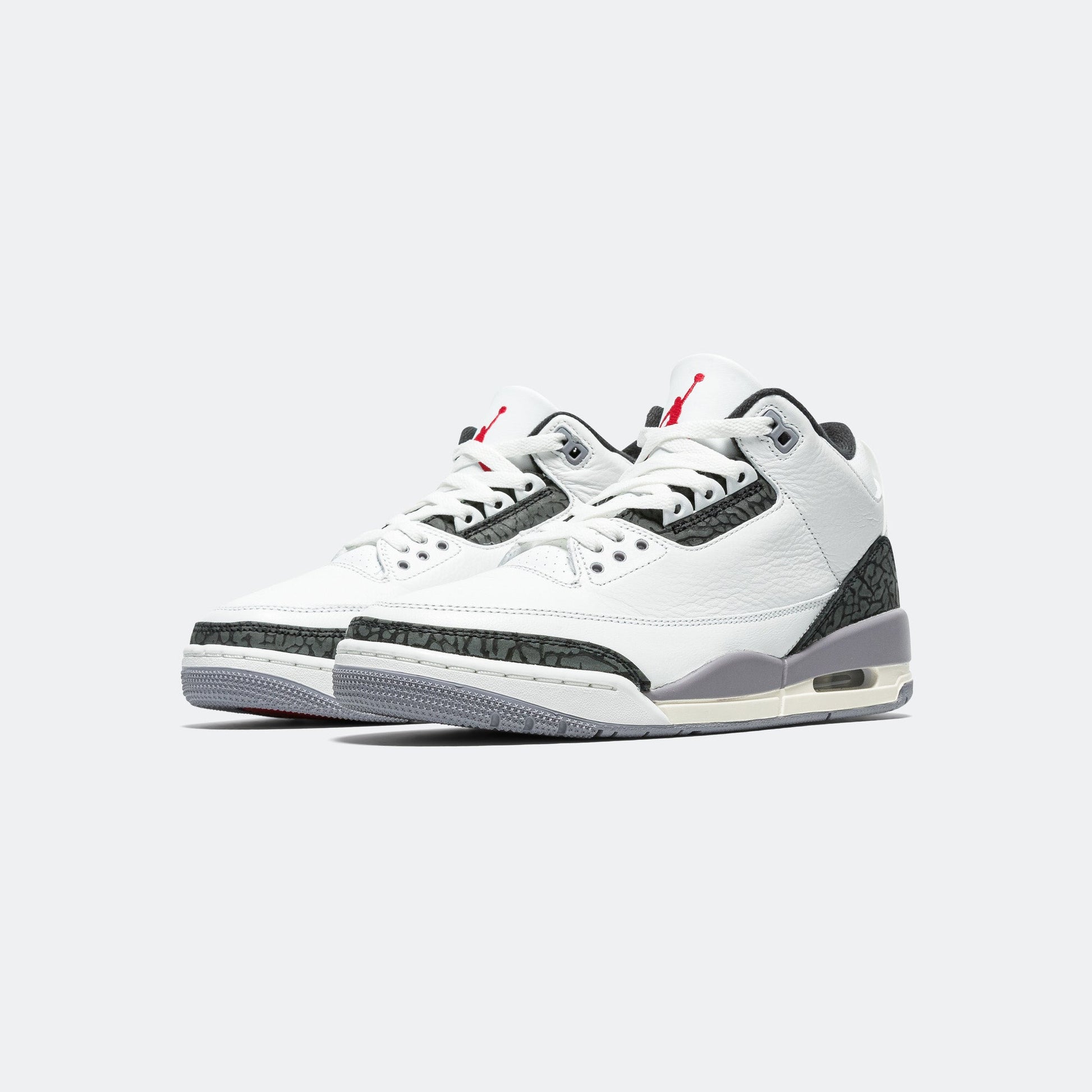 Air Jordan 3 Retro - Summit White/Fire Red-Cement Grey