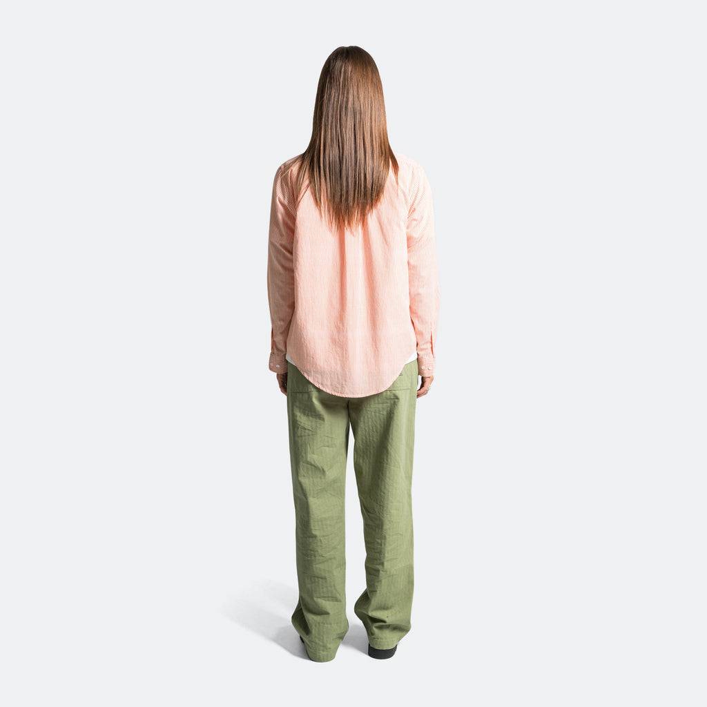 Pinstripe Oxford Shirt - Orange