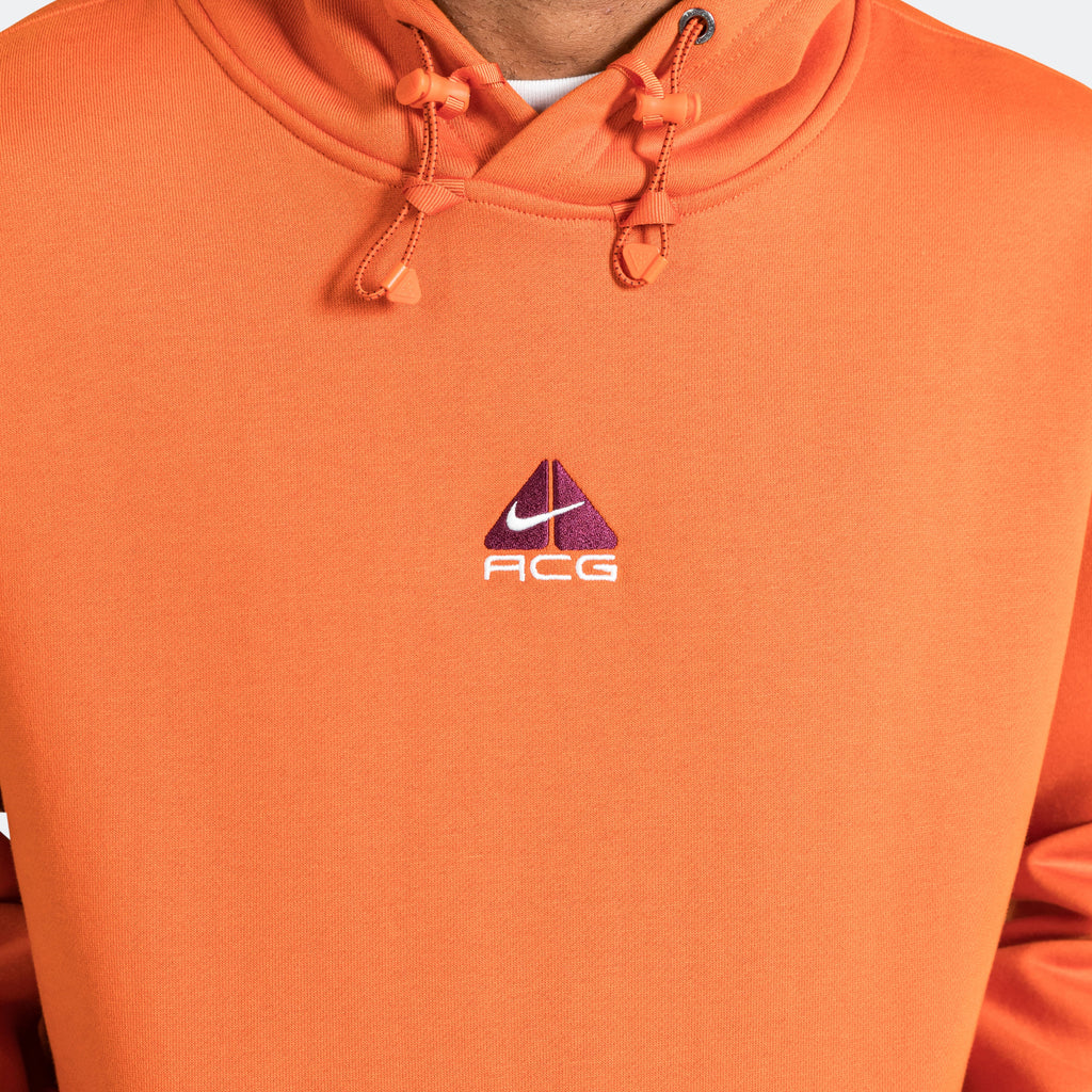 Therma-FIT Tuff Fleece Pullover Hoodie - Campfire Orange/Summit White