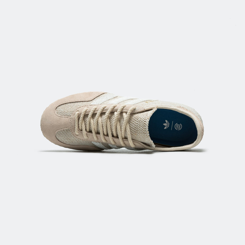 Gazelle by Edison Chen x CLOT - Halo Ivory/Footwear White-Bluebird