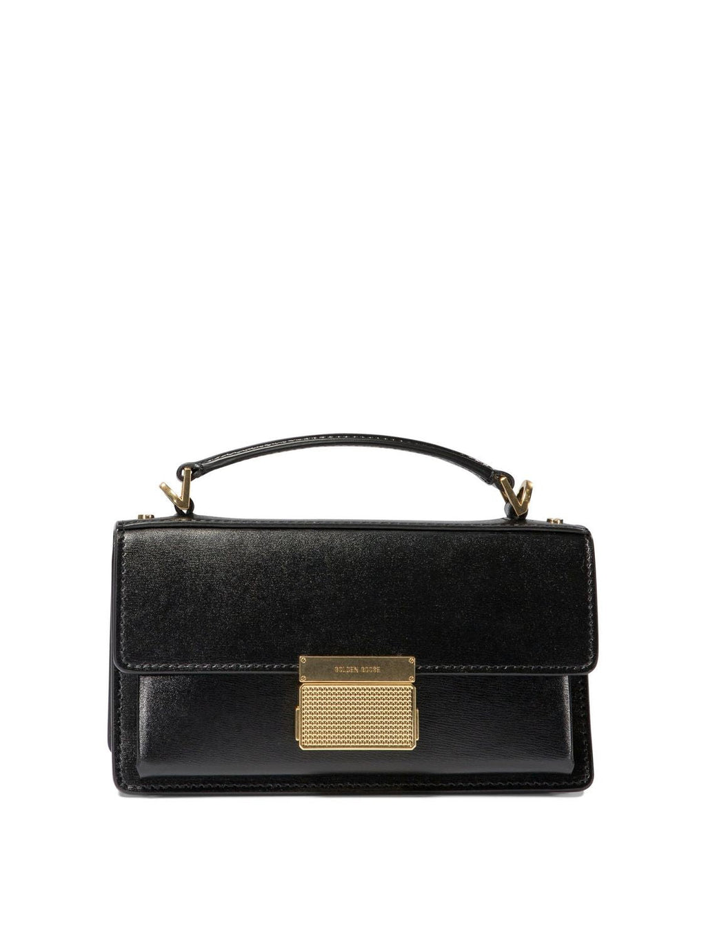 GOLDEN GOOSE Black Venezia Small Leather Handbag for Women FW24