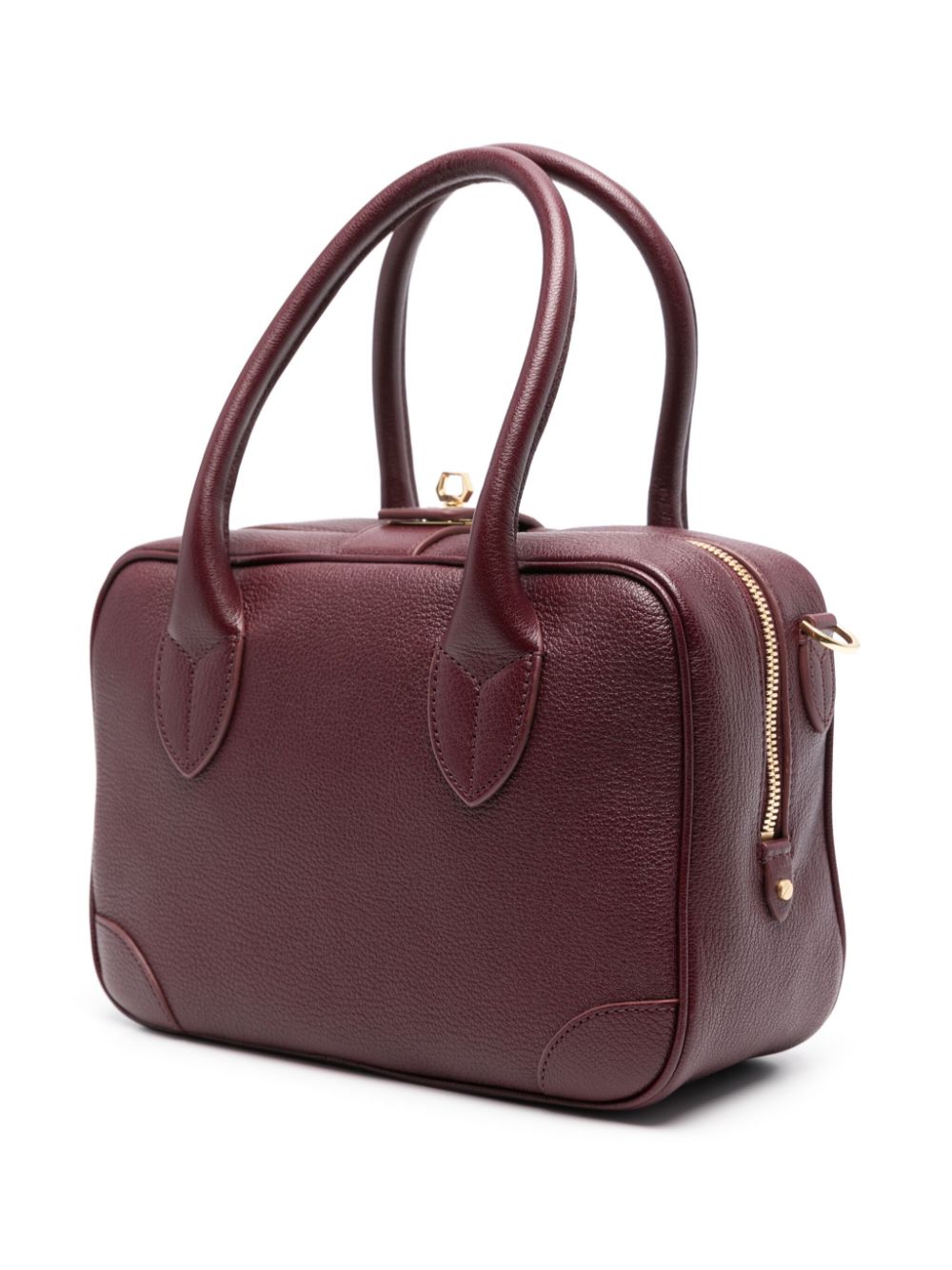 GOLDEN GOOSE Vita Mini Bordeaux Leather Handbag