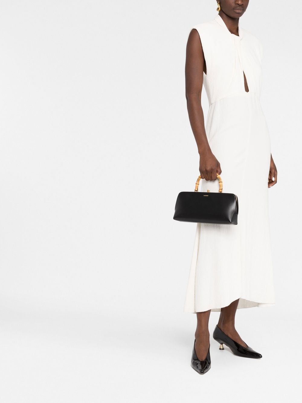 JIL SANDER Elegant Black Tote Bag for Women in 2024
