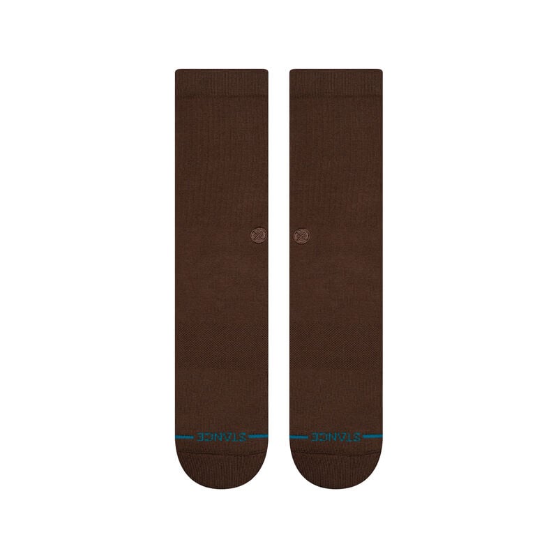 Icon Crew Socks - Brown