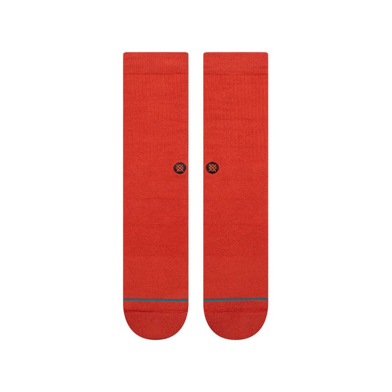 Icon Crew Socks - Muted Red