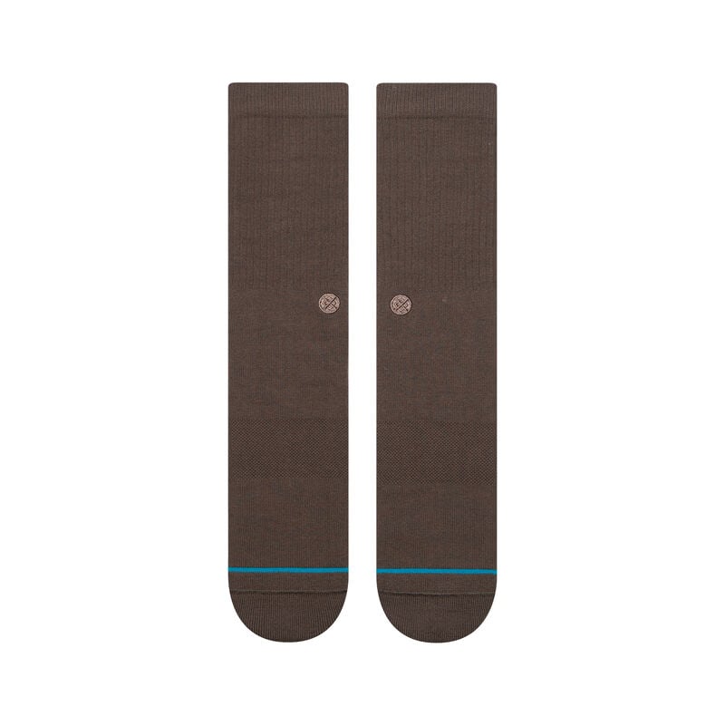 Icon Crew Socks - Dark Brown