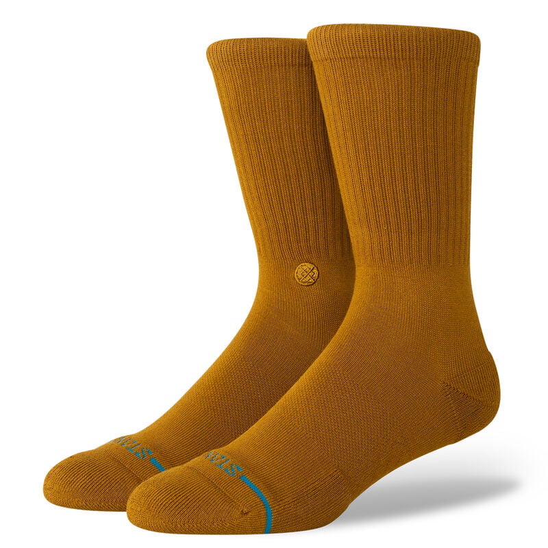 Icon Crew Socks - Light Brown