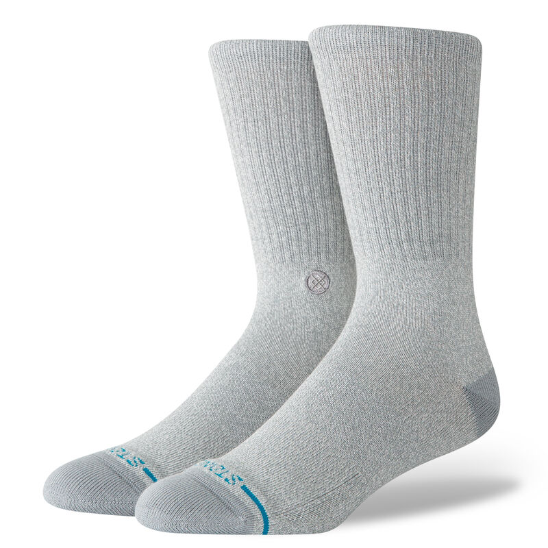 Icon Crew Socks - Grey