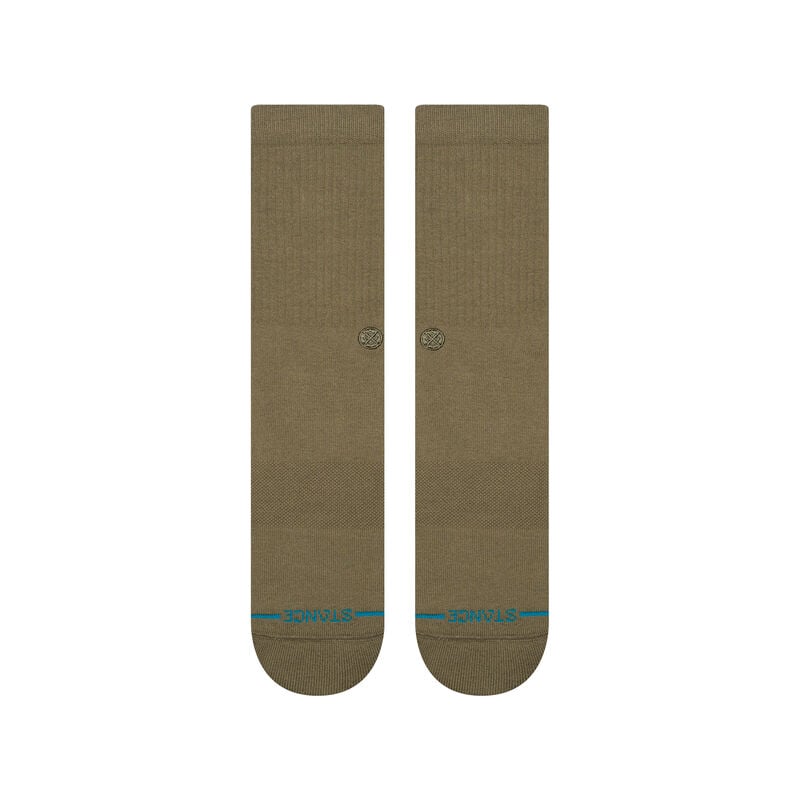 Icon Crew Socks - Olive