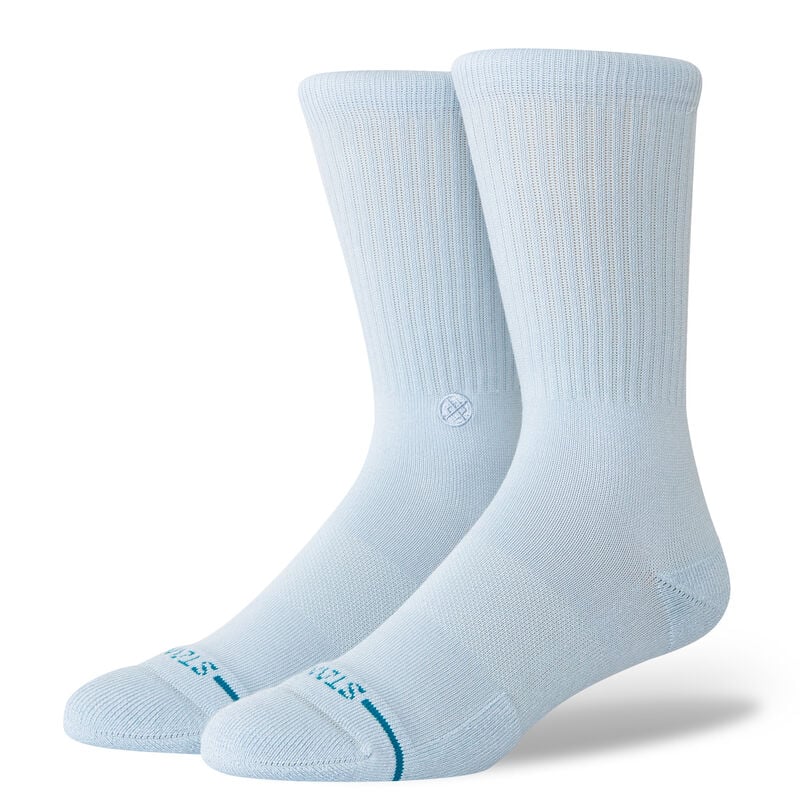 Icon Crew Socks - Light Blue