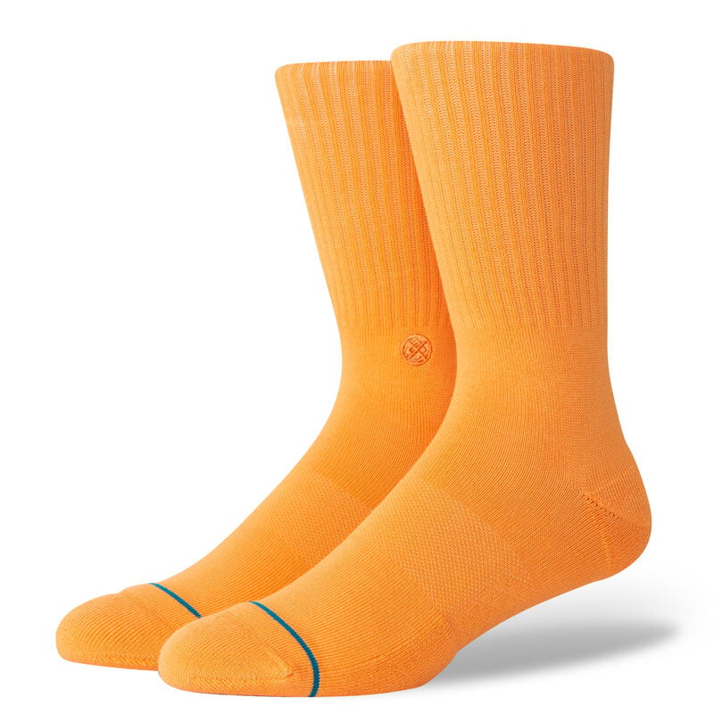 Icon Crew Socks - Light Orange