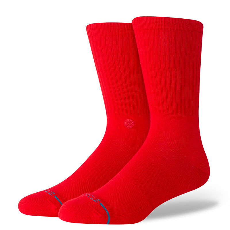 Icon Crew Socks - Red