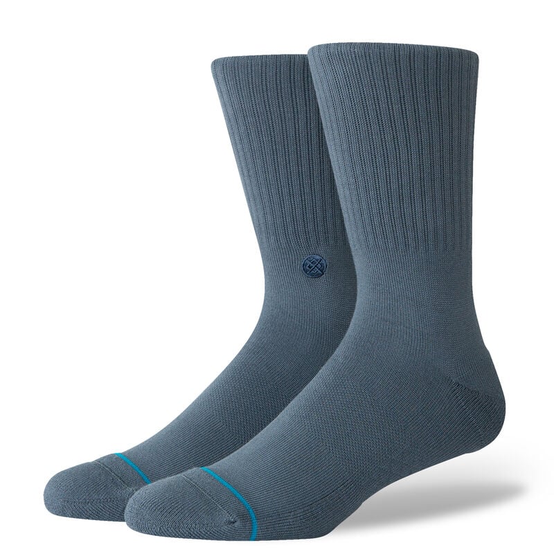 Icon Crew Socks - Slate Blue