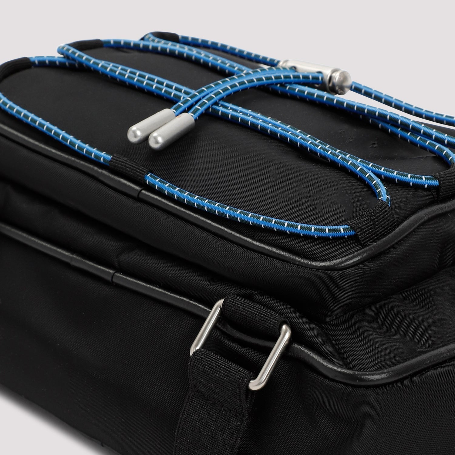 OFF-WHITE Men's Black Nylon Messenger Handbag for FW24 Season