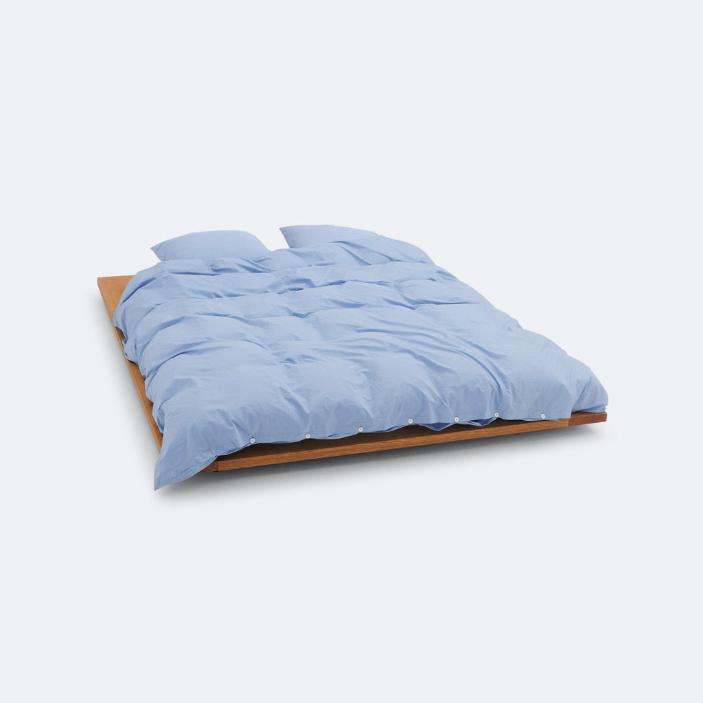 Percale Duvet Cover - Island Blue
