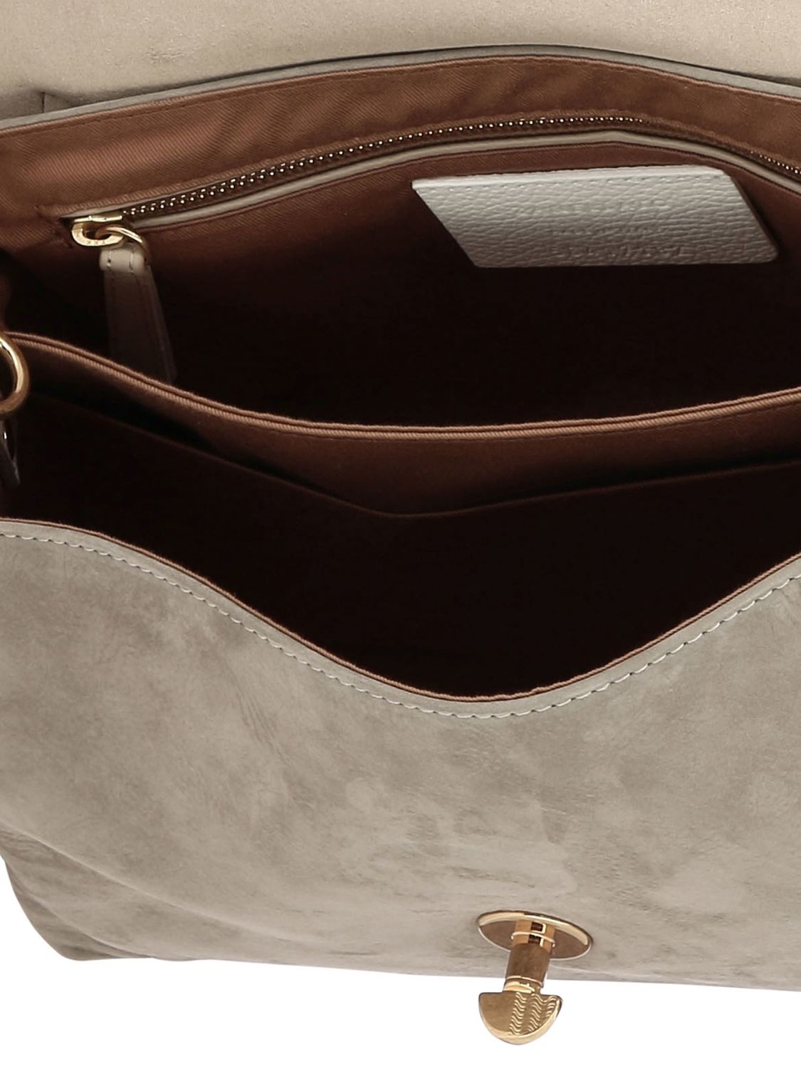 ZANELLATO Gray Leather Handbag for Women | FW24 Collection