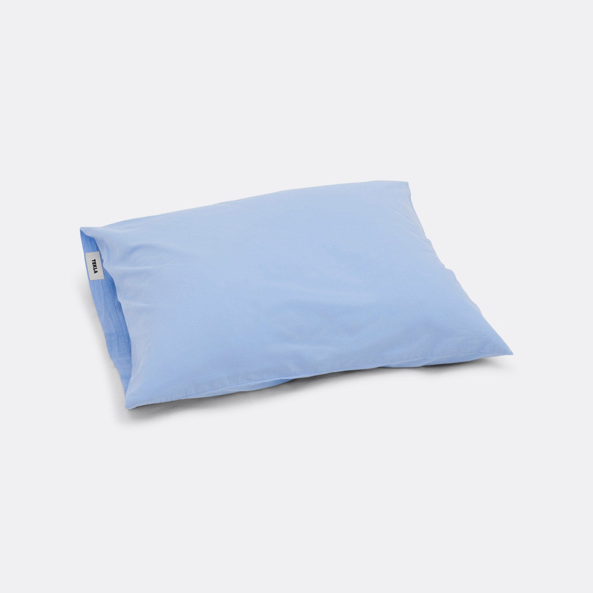 Percale Pillow Case - Island Blue