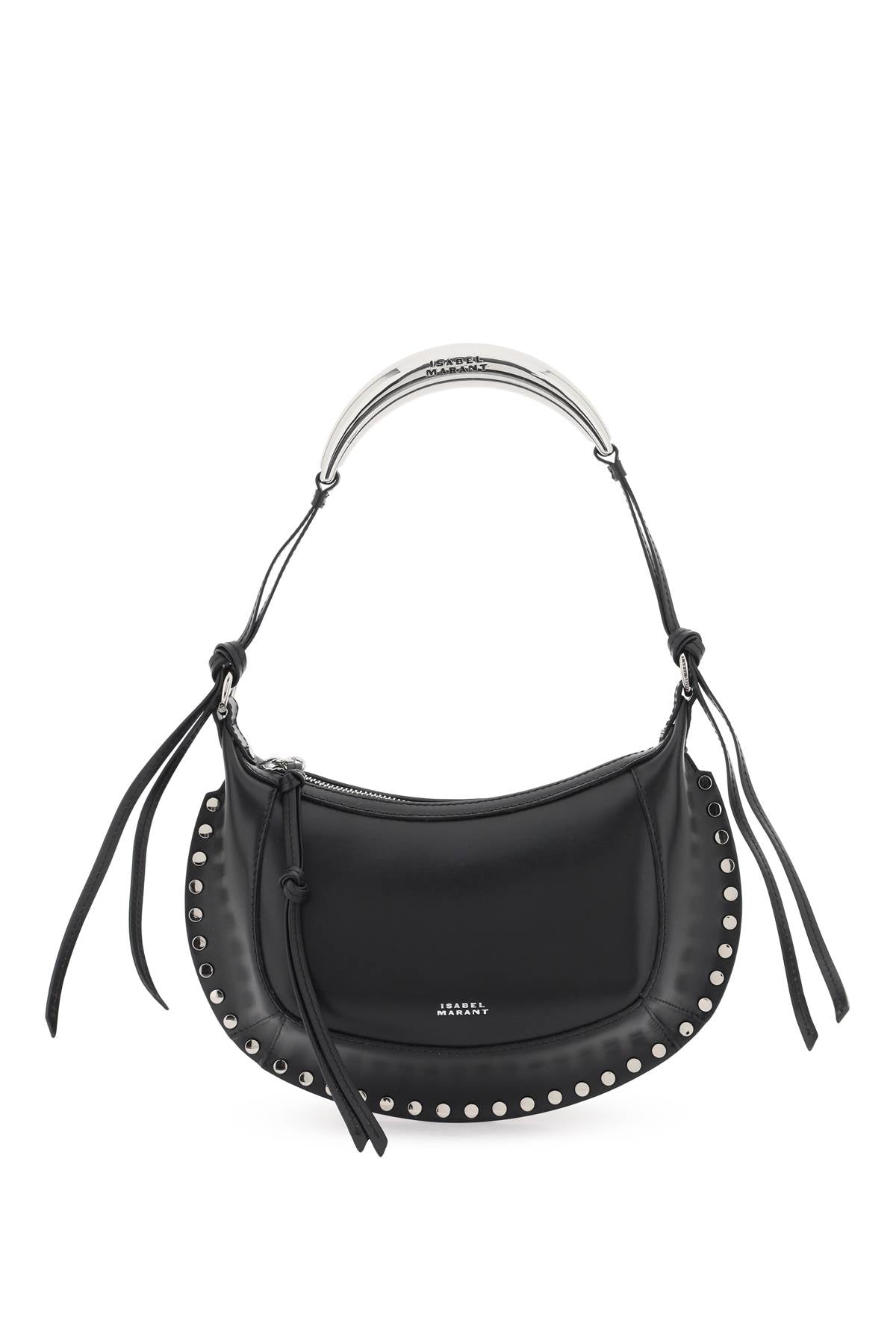 ISABEL MARANT Lunar Mini Handbag in Black and Silver