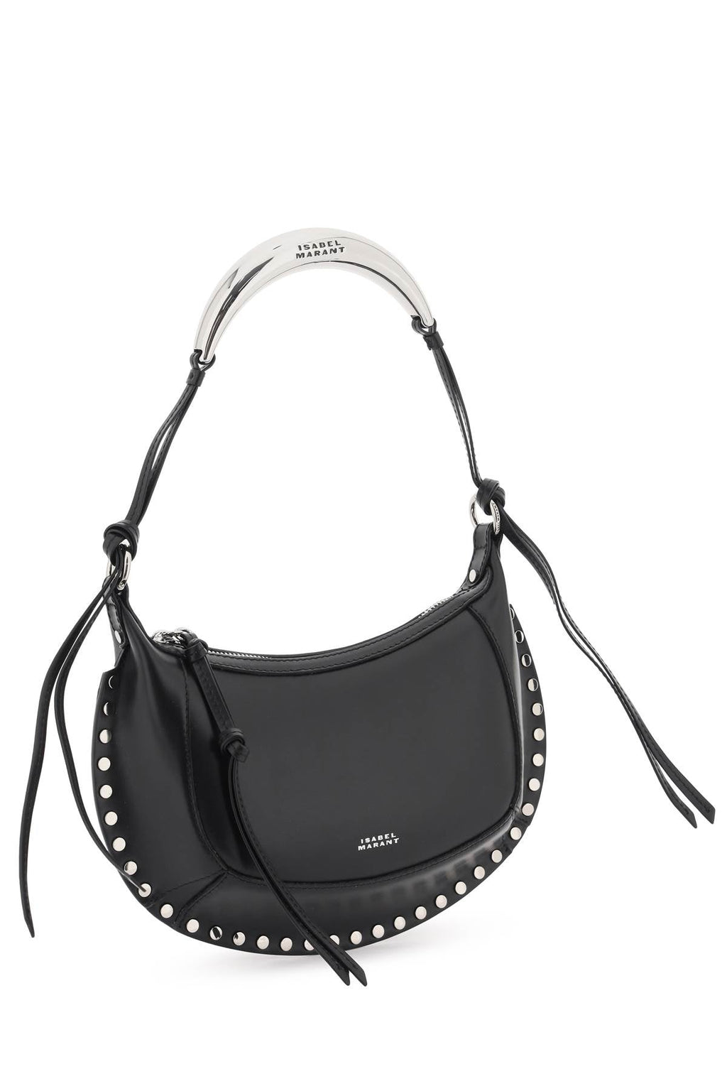ISABEL MARANT Lunar Mini Handbag in Black and Silver