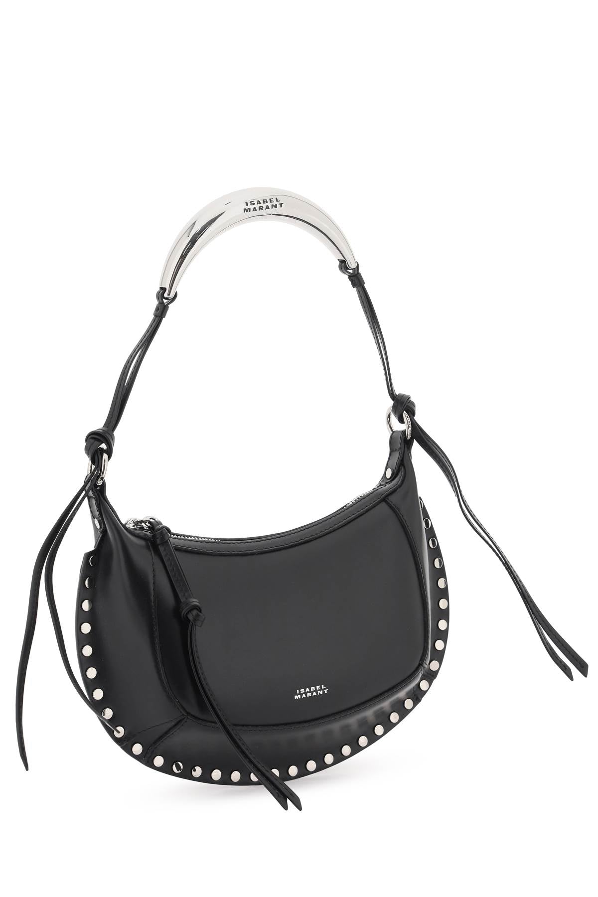 ISABEL MARANT Lunar Mini Handbag in Black and Silver