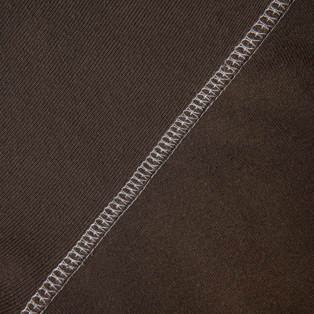 Heavy Rib Knit Long Sleeve Tee - Mole