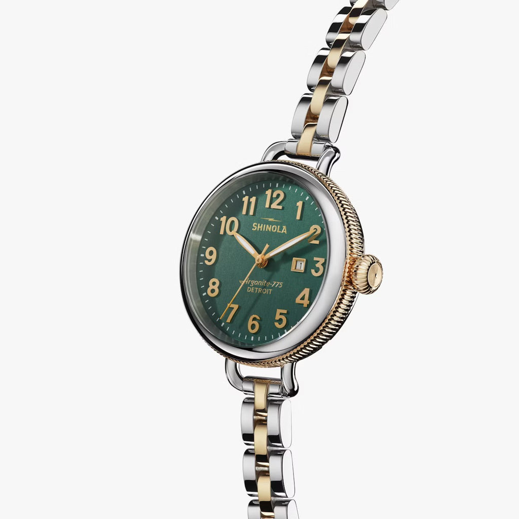The Birdy 34mm - Green Silver