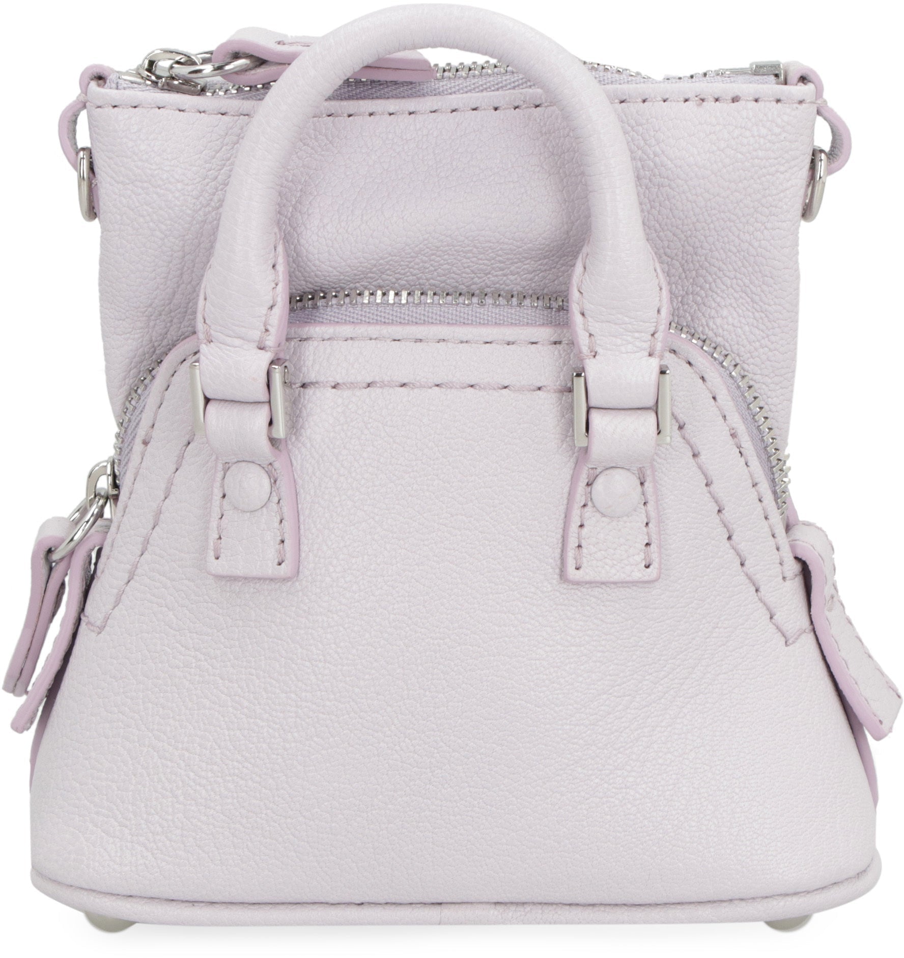 MAISON MARGIELA Luxurious Lilac Leather Crossbody Handbag for the Fashion-Forward Man