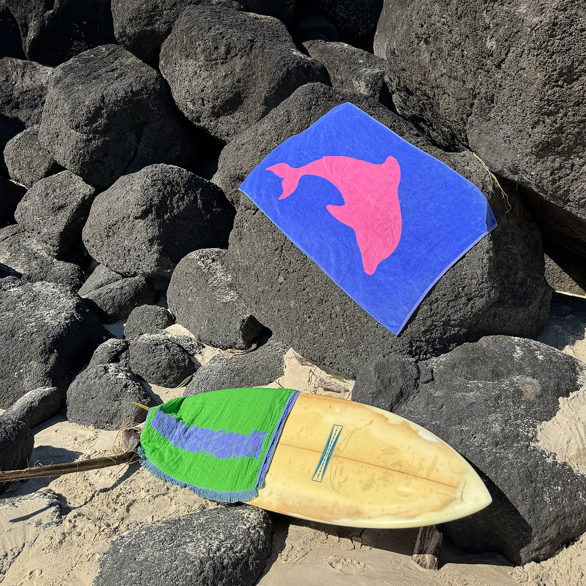 Bottle Nose Woven Towel | Steph Surf Shop x Slowtide